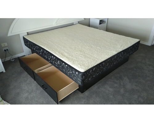 pedestal base waterbed with drawers